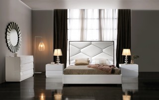 Made in Spain Leather Modern Contemporary Master Beds