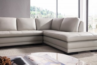 Elite Sectional Upholstered in Real Leather