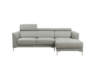 Exclusive Curved Sectional Sofa in Leather