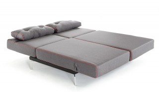 Grey Fabric Contemporary Convertible Sofa Bed