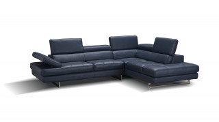 Exclusive Leather Sectional with Chaise