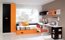 Mango and Black Complete Spain Made Bedroom for Boys