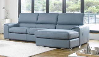 Adjustable Advanced Italian Top Grain Leather Sectional Sofa