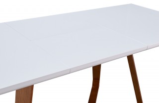 White Elegant Dining Set with Creative White Chairs