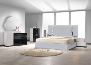 Fashionable Wood Contemporary Platform Bedroom Sets with Extra Storage