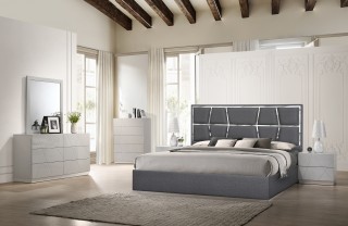 Exquisite Wood Modern Master Bedroom Set