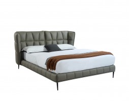 Elegant Leather High End Platform Bed