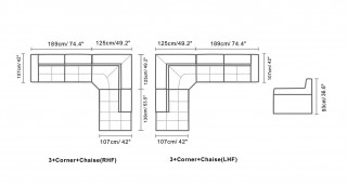 Elite Quality Leather L-shape Sectional