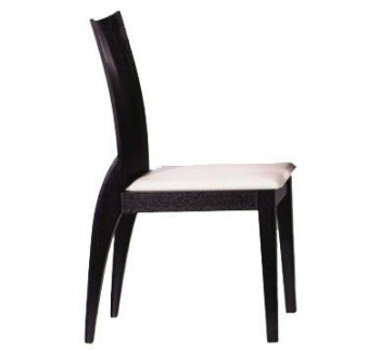 Elegant Dining Chair with Contoured Backrest