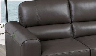 High End Modern Top-Grain Italian Sectional