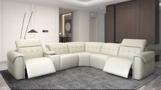 Elegant Furniture Italian Leather Upholstery