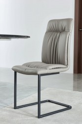 Black Round Marble Table Top with Cone Shape Steel Base