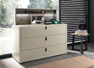 Made in Italy Wood Design Bedroom Furniture with Optional Storage System