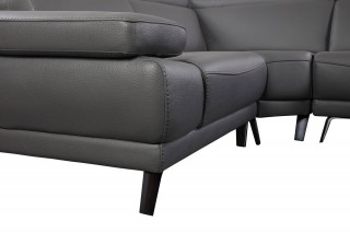 Unique Leather Corner Sectional Sofa