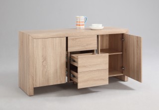 Light Oak Buffet with Three Drawers