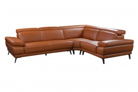 Elegant Top Grain Leather Sectional