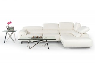 Bright Refreshing Look Sectional with Extra Padded Cushions