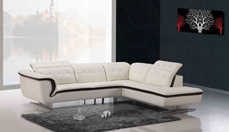 C Modern Sectionals Italian Leather 