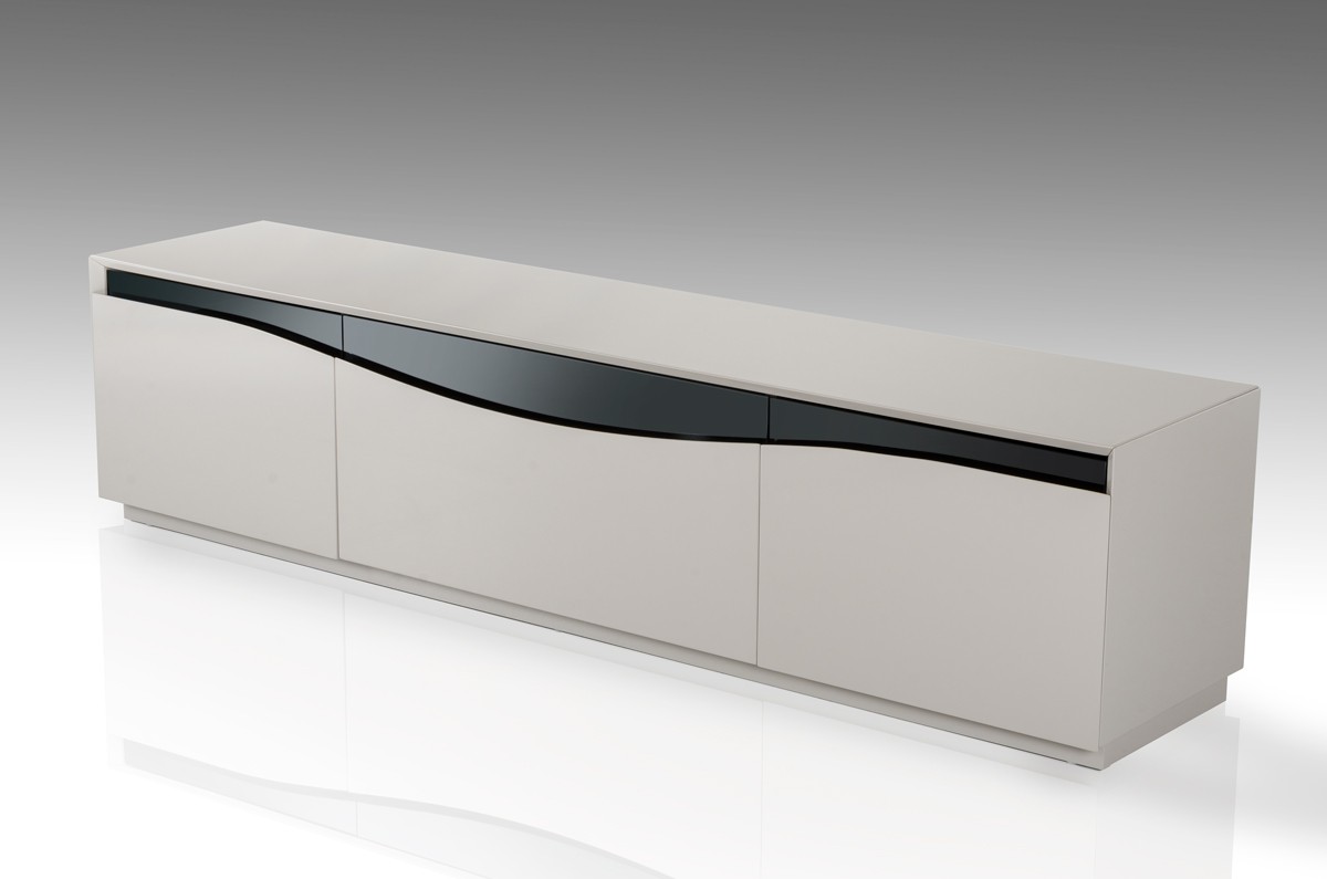 High Gloss Grey Living Room Stand for TV New York New York VIGTV097