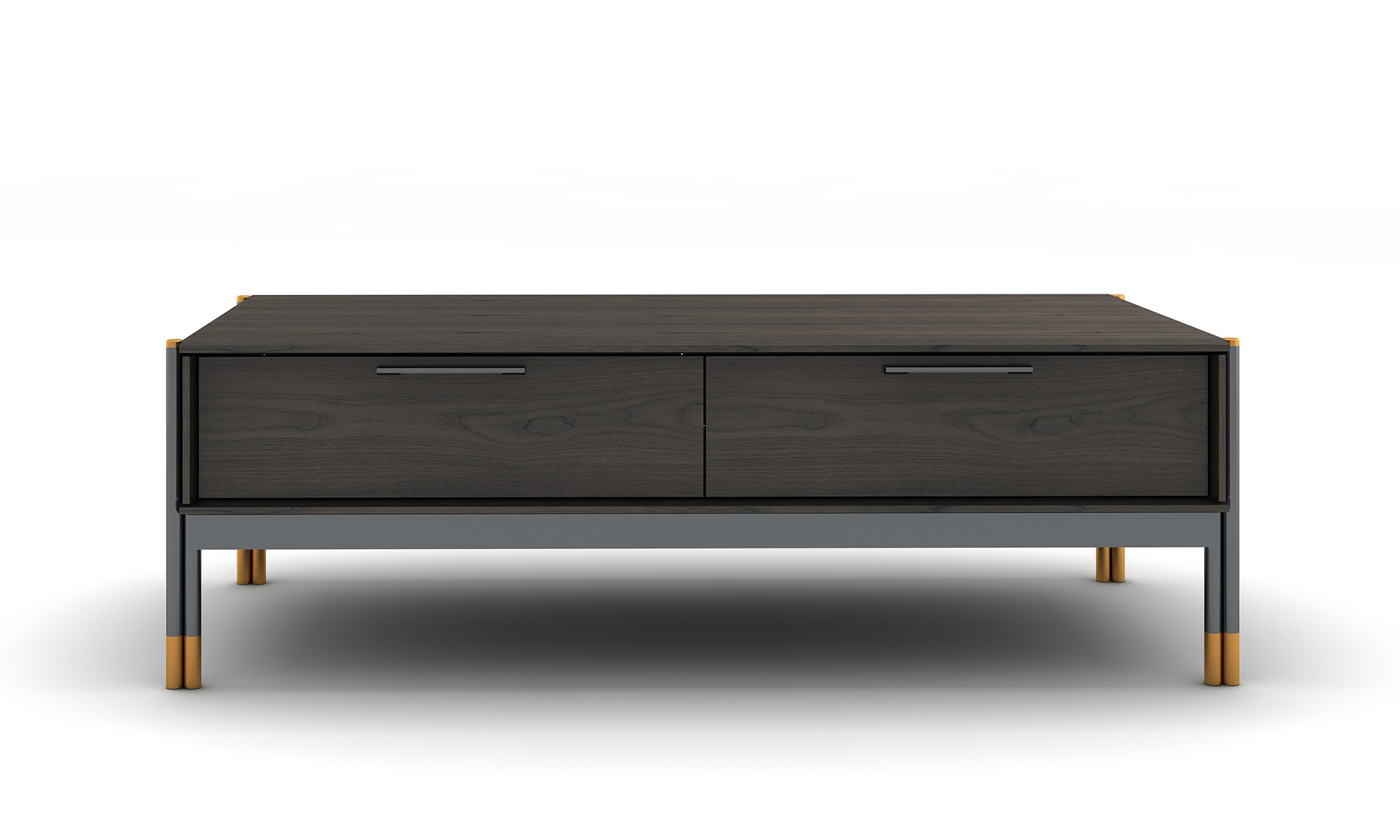 Oak Contemporary TV Stand Base in Wood - Click Image to Close