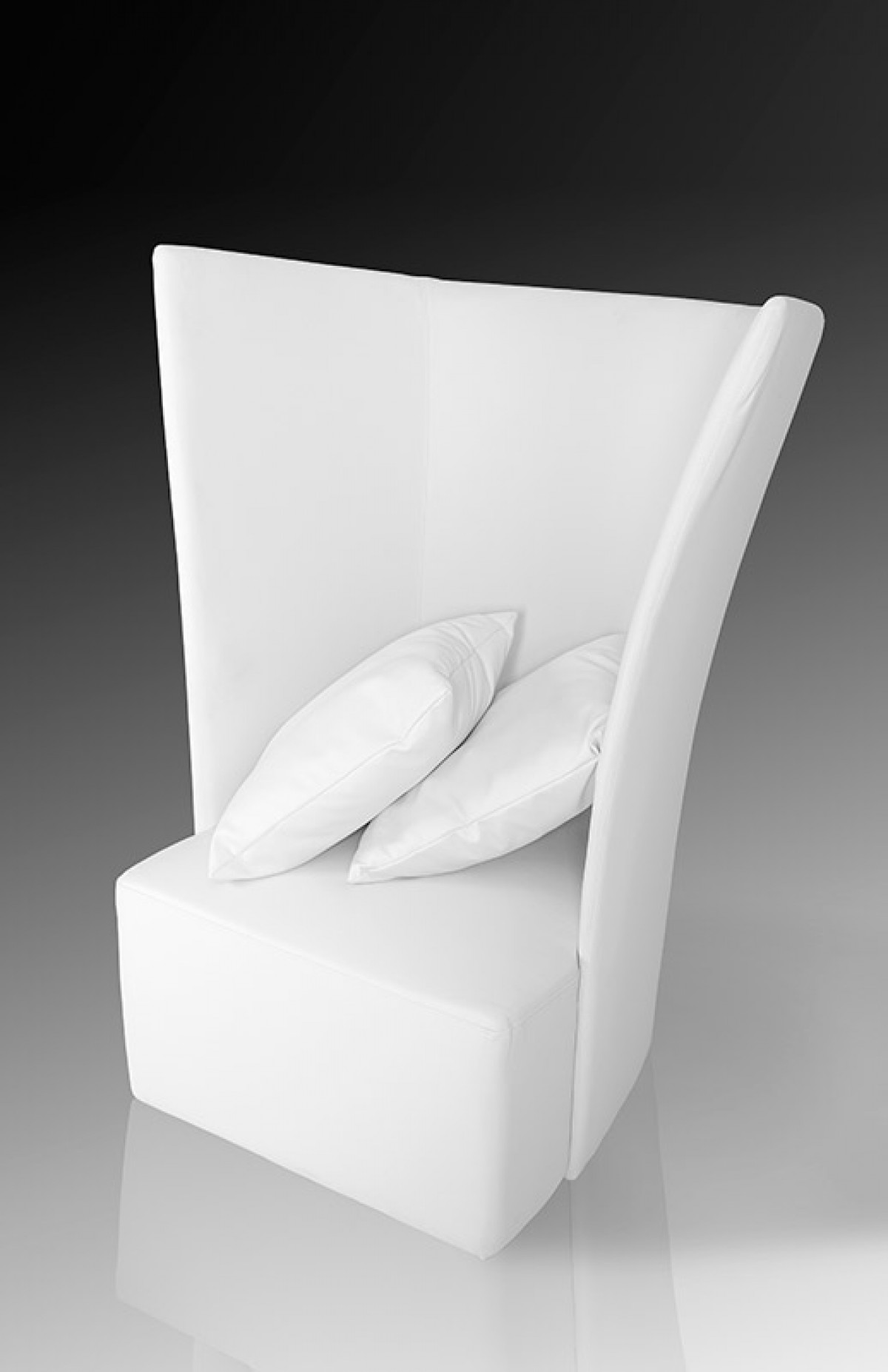 Modern High Back White Leather Leisure Chair Mesa Arizona Vig Divani Casa Bastia