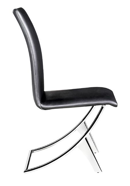 Delfin Chair with Leatherette Seat and Back - Click Image to Close