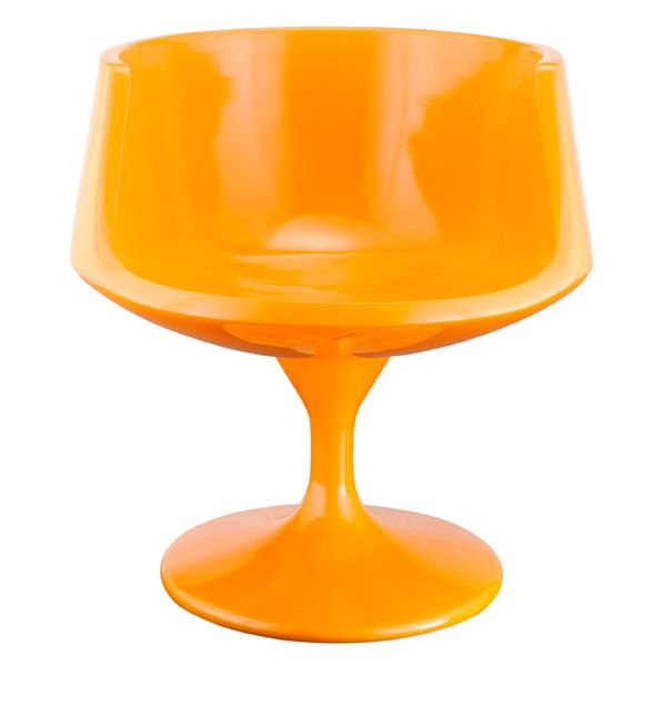 Cup Chair with Molded Seat and Swivel Base Eero Saarinen Style - Click Image to Close