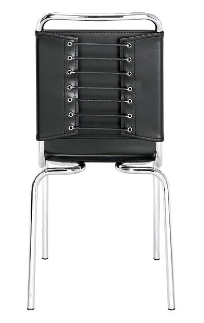 Structure Chair with Leatherette Seat and Back - Click Image to Close