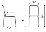 Structure Chair with Leatherette Seat and Back - Click Image to Close