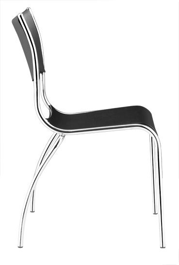 Vixen Dining Chair with Leatherette Back - Click Image to Close