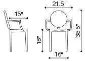 Lear Cast Aluminum Chair - Click Image to Close