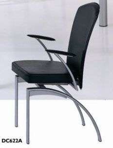 Tubular Steel Frame Construction Dining Arm Chair