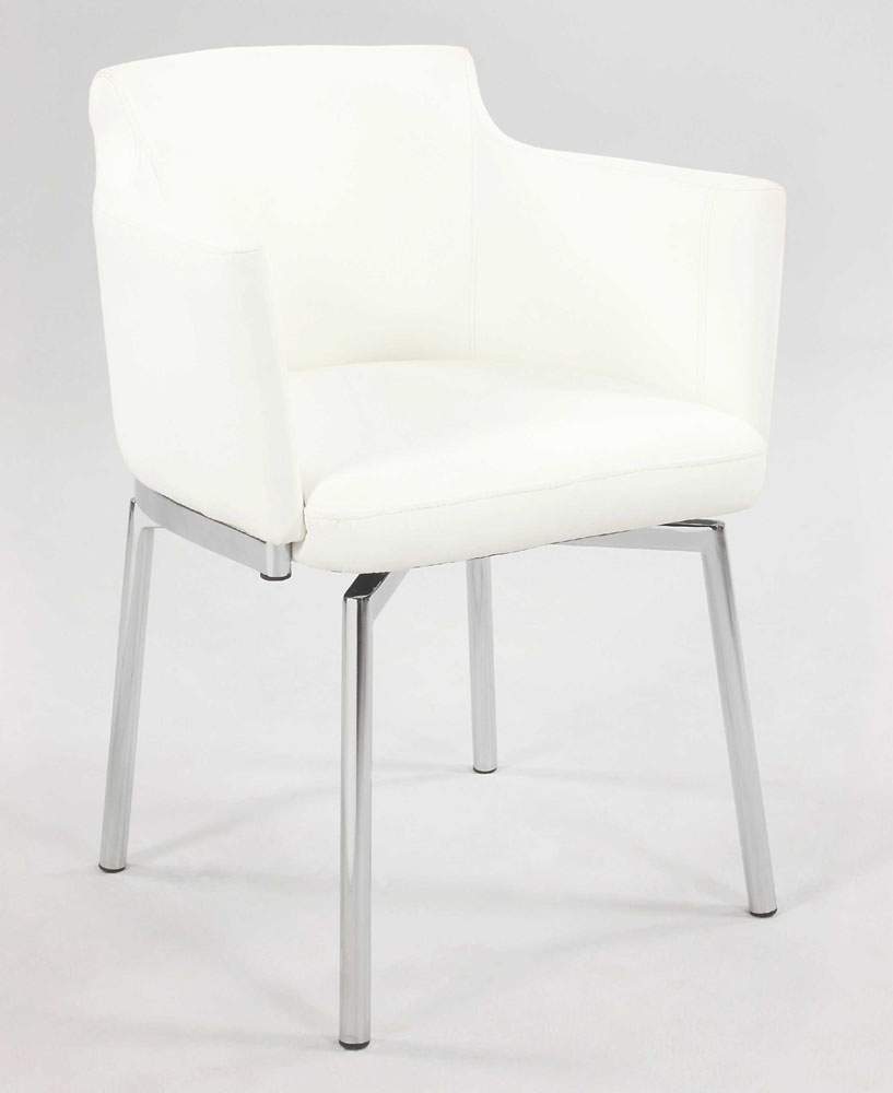 Black Grey White or Red Comfortable Swivel Dining Room Chairs - Click Image to Close