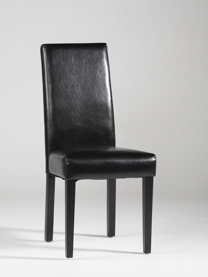 Red or Black Leather Chairs with Straight Back - Click Image to Close