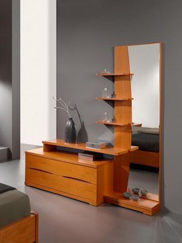 fancy contemporary dresser with full size mirror from benicarlo 114