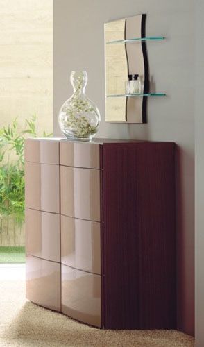 Double Dresser And Mirror With Glass Shelves Benicarlo 155 Prime Dressers Mirrors Master Bedroom Furniture