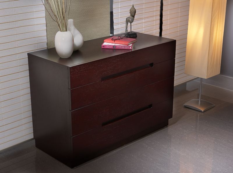 Waverly FourDrawer Dresser with Groove Handles Shop modern Italian and