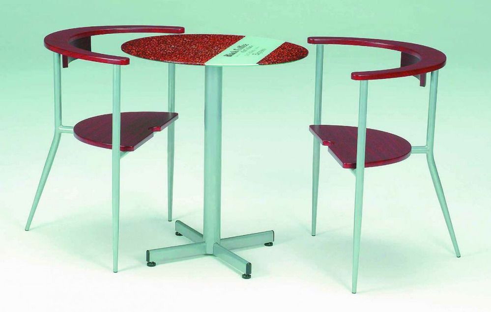 Unique Design Mini Cafe Table with Metal Tube Base Shop modern Italian