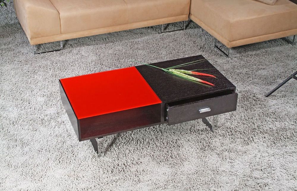 Elegant Contemporary Glass Coffee Table - Click Image to Close