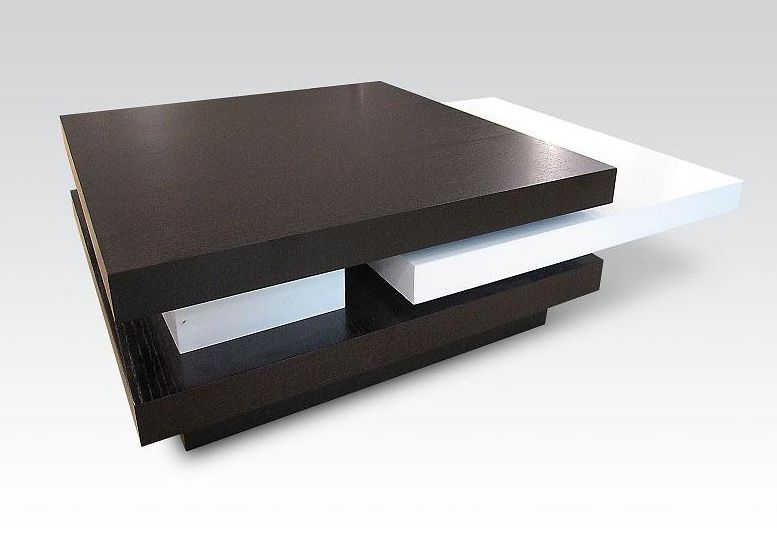 Stylish Two Toned Square Coffee Table - Click Image to Close