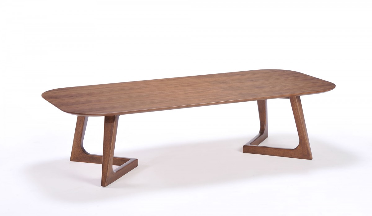 Modern Simple Walnut Coffee Table Phoenix Arizona VIG-Jett