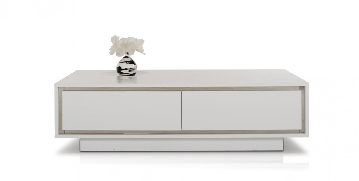 Modern White Crocodile Lacquer Coffee Table - Click Image to Close