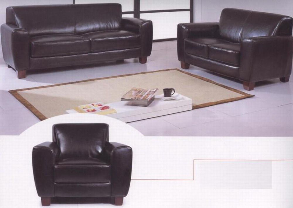Lucas Leather Contemporary Sofa Set With Two Color Options