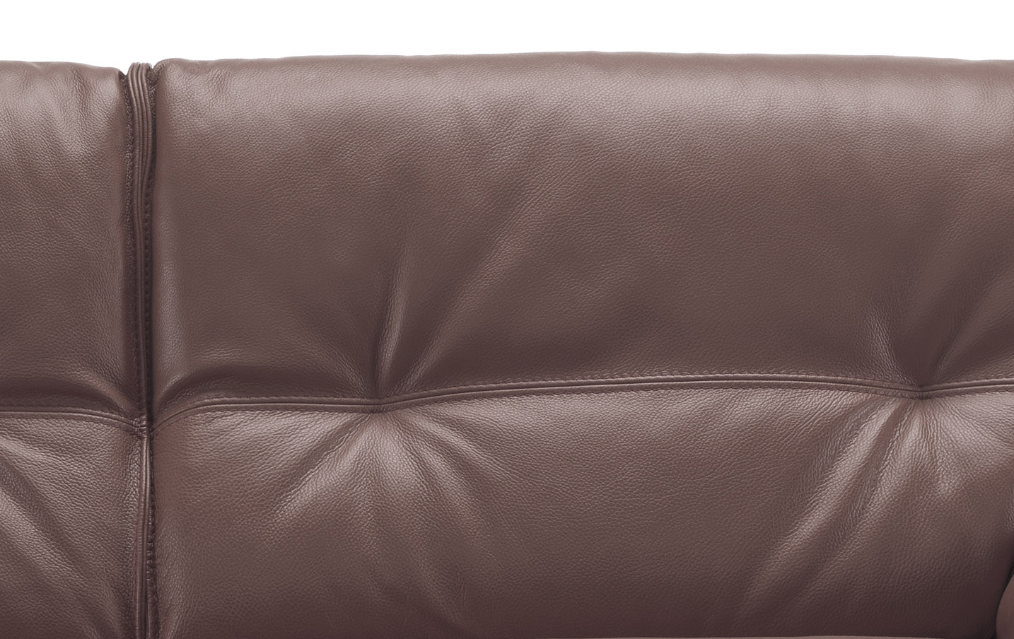 Italian Leather Living Room Set Tufted Back Cushions - Click Image to Close
