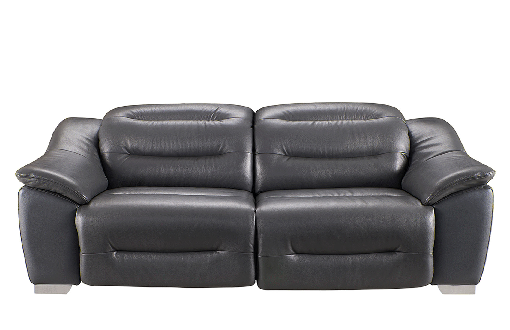 Contemporary Leather Grey Living Room Set - Click Image to Close