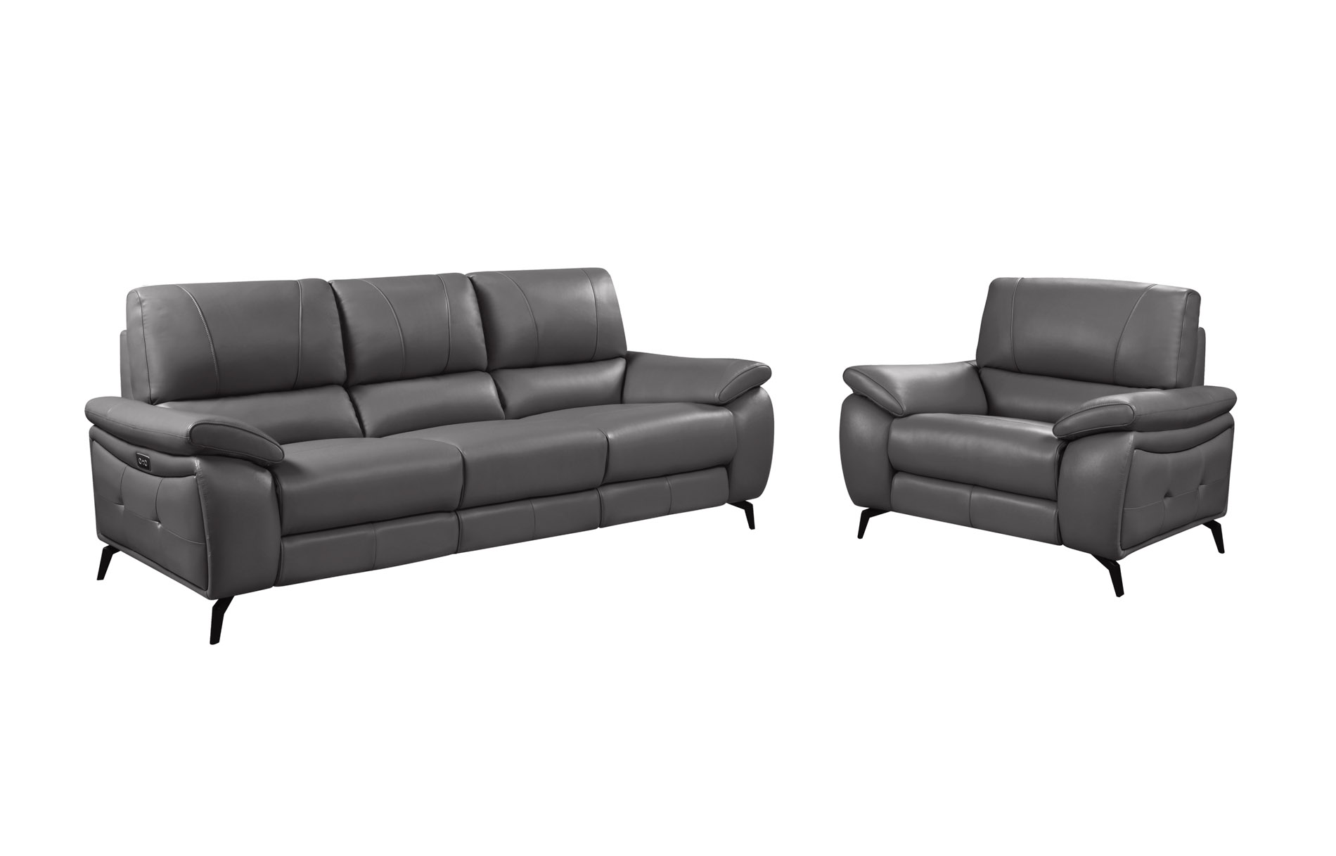 Contemporary Attractive Leather Living Room Set - Click Image to Close