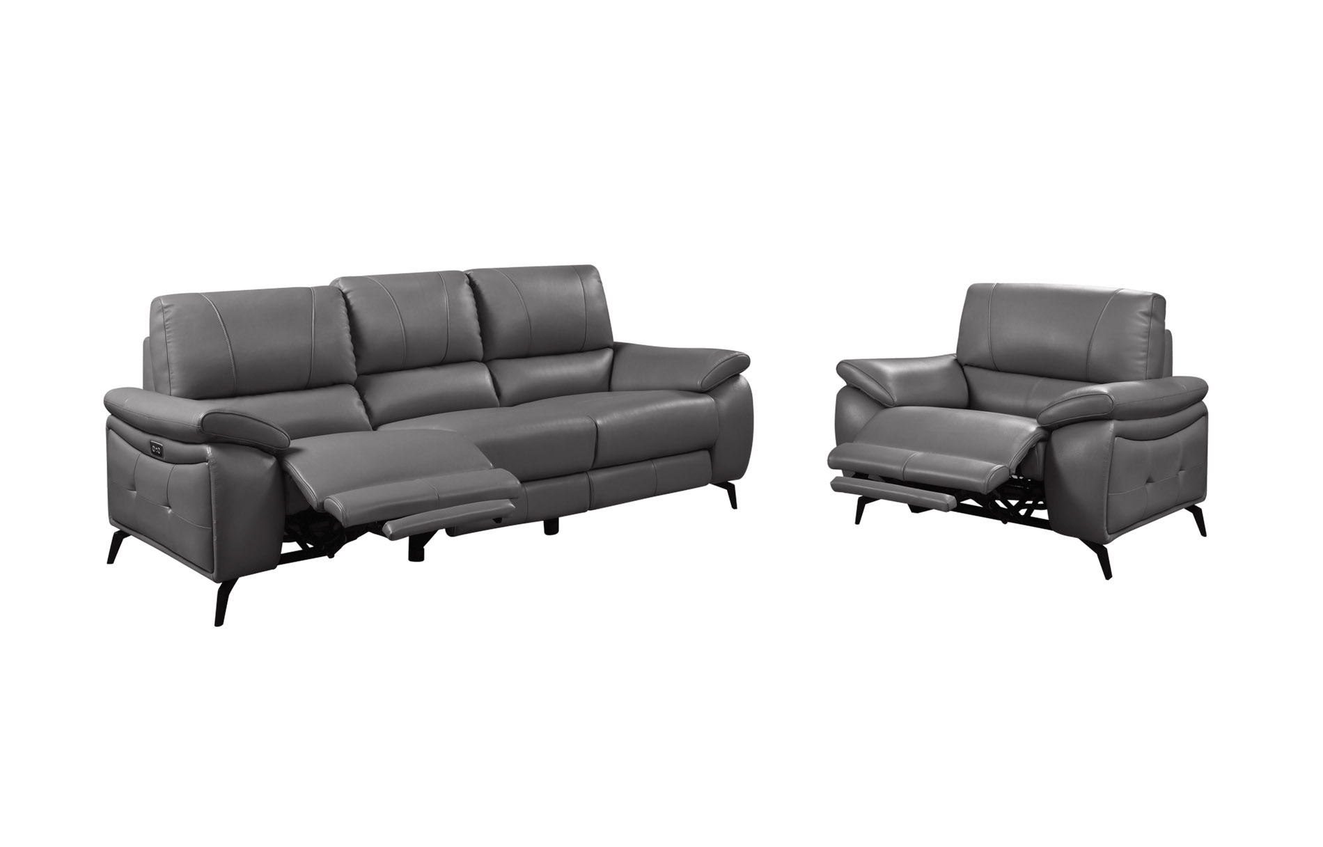 Contemporary Attractive Leather Living Room Set - Click Image to Close