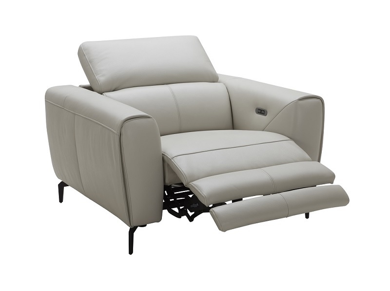 Premium Italian Leather Sofa Set with Recliner Seats - Click Image to Close