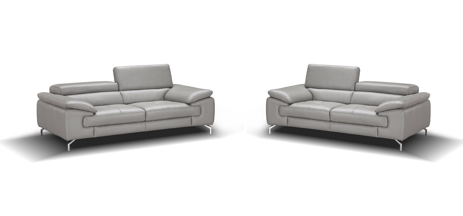 Trendy Sofa and Loveseat in Premium Leather - Click Image to Close