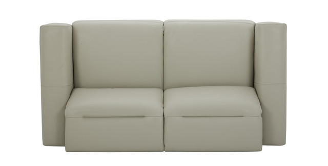 Contemporary Leather Sofa Set on Chrome Frame - Click Image to Close